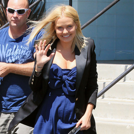 Lara Bingle Pictures Filming Being Lara Bingle With Hermione Underwood in LA