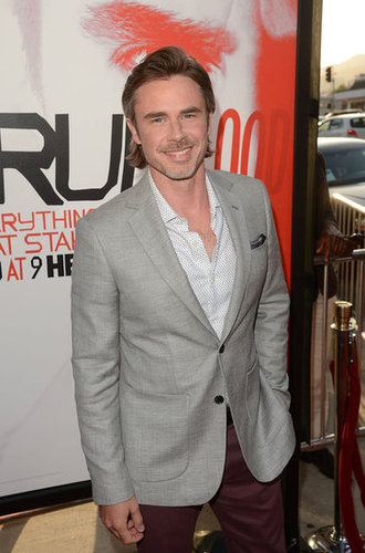 Sam Trammell smiled as he arrived at the premiere in Hollywood.
Sam Trammell smiled as he arrived at the premiere in Hollywood.