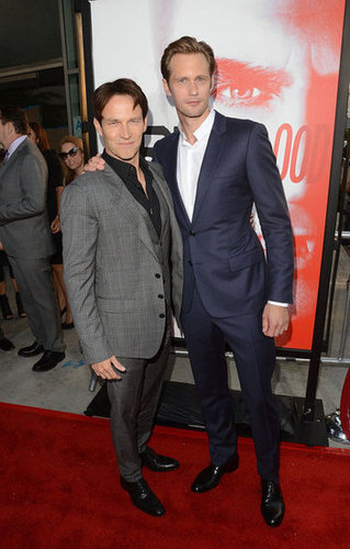 Alexander Skarsgard and Stephen Moyer posed together on the red carpet.
Alexander Skarsgard and Stephen Moyer posed together on the red carpet.