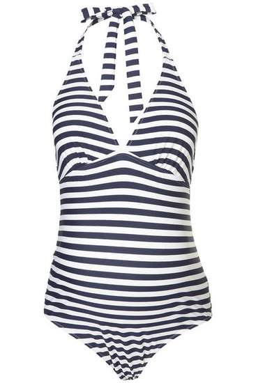 Second Trimester: Topshop Maternity Stripe Swimsuit 