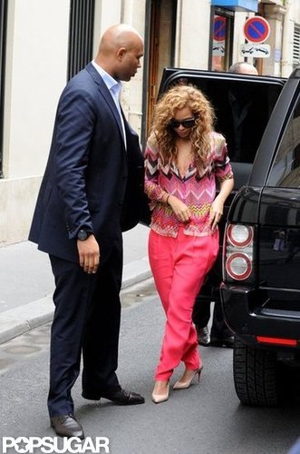Jay-Z, Beyoncé, and Baby Blue Take Paris Together Jay-Z, Beyoncé, and Baby Blue Take Paris Together