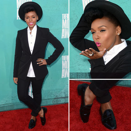 Pictures of Janelle Monae in Manstyle Suit on the red carpet at the 2012 MTV Movie Awards: Rate it or Hate it?