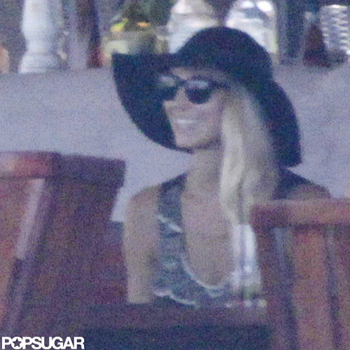 Stacy Keibler wore a black hat in Mexico.
Stacy Keibler wore a black hat in Mexico.
