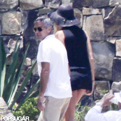 George Clooney was spotted with Stacy Keibler in Cabo.
George Clooney was spotted with Stacy Keibler in Cabo.