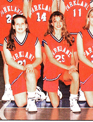 Britney Spears, number 25, was a star on the basketball court.
Britney Spears, number 25, was a star on the basketball court.