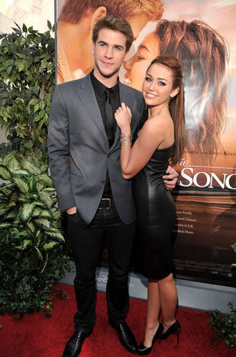 Miley Cyrus and Liam Hemsworth posed together at their The Last Song premiere in LA during March 2010.
Miley Cyrus and Liam Hemsworth posed together at their The Last Song premiere in LA during March 2010.