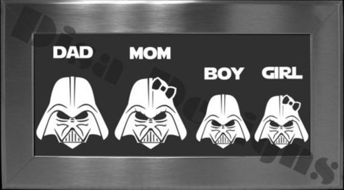Disa Designs Darth Vader Family Vinyl Decals Disa Designs Darth Vader Family Vinyl Decals