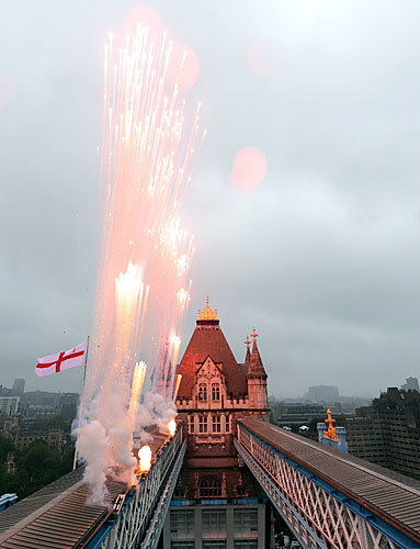 Fireworks at the Tower of London