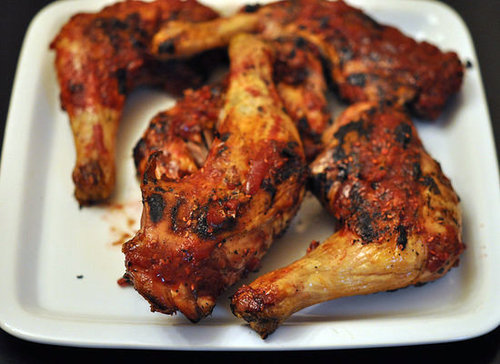 Chicken Smothered in Raspberry BBQ Sauce Chicken Smothered in Raspberry BBQ Sauce