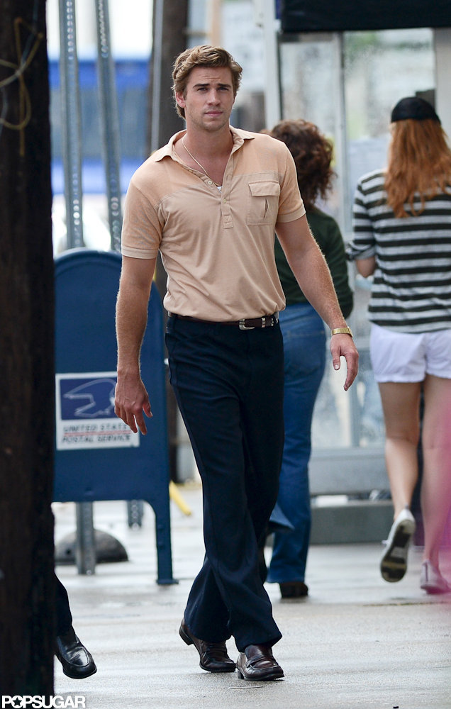 Liam Hemsworth walked onto the set of Empire State in New Orleans. Liam Hemsworth walked onto the set of Empire State in New Orleans.