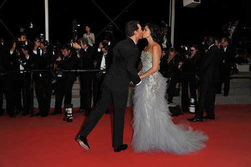 Matthew McConaughey and Camila Alves stopped for a kiss at the Cannes Film Festival premiere of Mud in May 2012.
Matthew McConaughey and Camila Alves stopped for a kiss at the Cannes Film Festival premiere of Mud in May 2012.