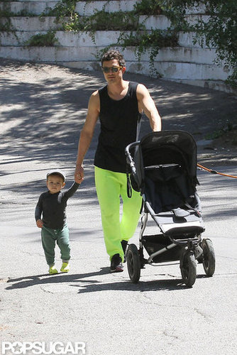 Orlando Bloom went for a Father's Day stroll with his son, Flynn, in LA.
Orlando Bloom went for a Father's Day stroll with his son, Flynn, in LA.