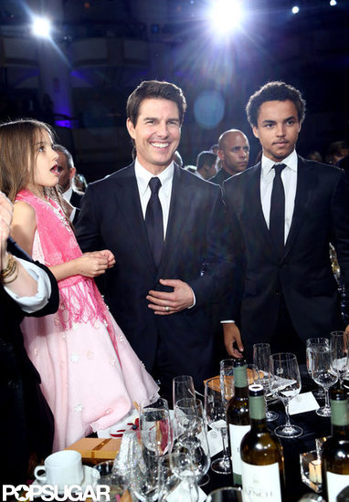 Tom Cruise had Suri and Connor at his Godiva Friars Club event in LA. Tom Cruise had Suri and Connor at his Godiva Friars Club event in LA.