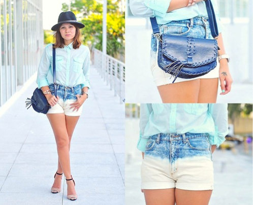 Swap out your denim shorts for a pair that feel even more seasonal with a bleached-out wash — you can even DIY your own!
Photo courtesy of Lookbook.nu
Swap out your denim shorts for a pair that feel even more seasonal with a bleached-out wash — you can even DIY your own!
Photo courtesy of Lookbook.nu