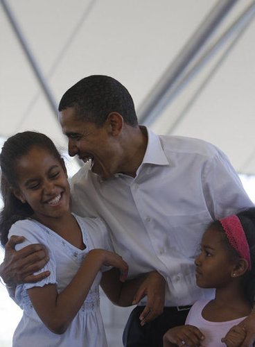 At an event for fuel efficiency standards, Obama identified the right car for his daughter:
"As some of you may know, it's only a matter of time until Malia gets her learner’s permit. So I'm hoping to see one of those models that gets a top speed of 15 miles an hour, the ejector seat anytime boys are in the car."
At an event for fuel efficiency standards, Obama identified the right car for his daughter:
"As some of you may know, it's only a matter of time until Malia gets her learner’s permit. So I'm hoping to see one of those models that gets a top speed of 15 miles an hour, the ejector seat anytime boys are in the car."