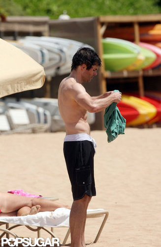James Marsden relaxed on the beach in Hawaii.
James Marsden relaxed on the beach in Hawaii.