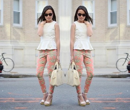 White Peplum