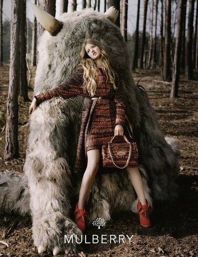 Lindsey Wixson in Mulberry's Autumn/Winter 2012 Campaign