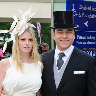 Lara Stone and Husband David Walliams Looking Stylish and Cute at the Royal Ascot Races