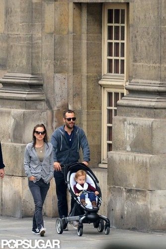 Natalie Portman and her husband, Benjamin Millepied, took Aleph out in Paris.
Natalie Portman and her husband, Benjamin Millepied, took Aleph out in Paris.