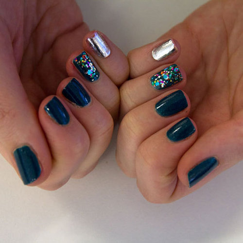 DIY Manicure + Review: Kit Cosmetics Futuristic Fever Polish Quad and Metallic Nail Strips