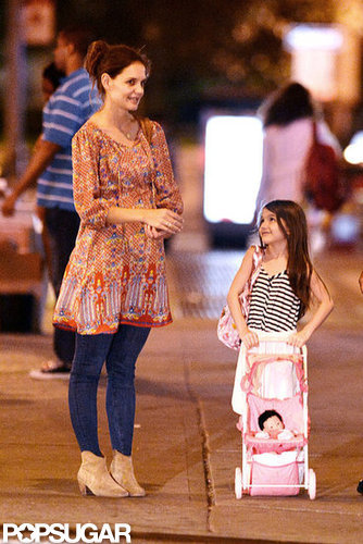 Katie Holmes and Suri Cruise waited for the light to change.
Katie Holmes and Suri Cruise waited for the light to change.