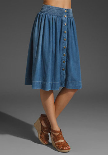 The perfect ladylike length to offset the more casual look of a button-down denim skirt — pair it with a slouchy white t-shirt, and you're country-ready.
Current/Elliott The Long Ice Cream Skirt ($238)
The perfect ladylike length to offset the more casual look of a button-down denim skirt — pair it with a slouchy white t-shirt, and you're country-ready.
Current/Elliott The Long Ice Cream Skirt ($238)