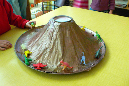 Make a Baking Soda and Vinegar Volcano Make a Baking Soda and Vinegar Volcano