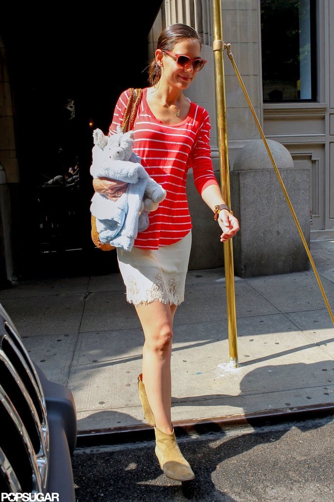 Katie Holmes headed out in the morning.
Katie Holmes headed out in the morning.