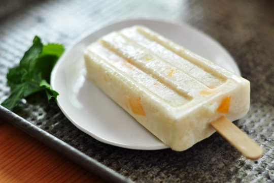 Coconut and Mango Rice Pudding Pops Coconut and Mango Rice Pudding Pops