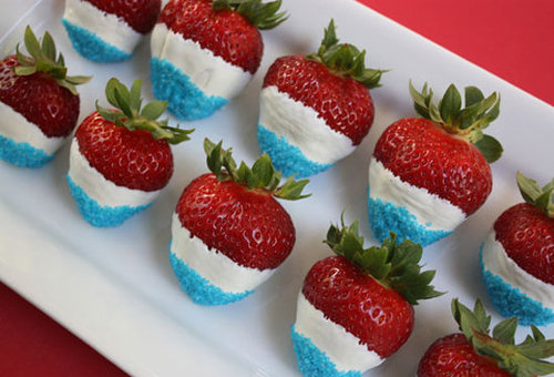 Red, White, and Blue Strawberries Red, White, and Blue Strawberries