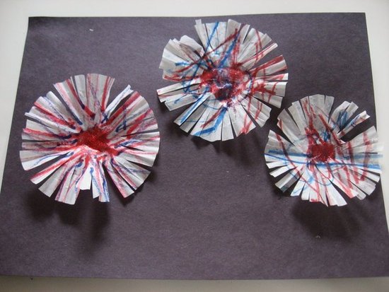 Cupcake Liner Fireworks Cupcake Liner Fireworks