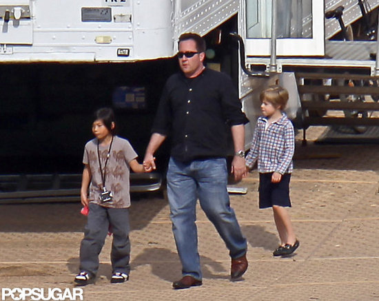 Pax Jolie-Pitt and Shiloh Jolie-Pitt visited with mom Angelina Jolie.
Pax Jolie-Pitt and Shiloh Jolie-Pitt visited with mom Angelina Jolie.