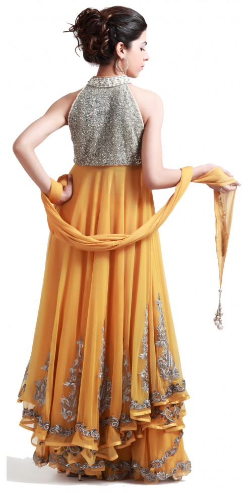 Yellow Banarasi Sharara Suit Yellow Banarasi Sharara Suit