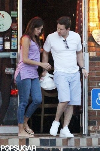 Mark Wahlberg appeared to have some takeout with him as he and Rhea Durham left a restaurant in New Orleans.
Mark Wahlberg appeared to have some takeout with him as he and Rhea Durham left a restaurant in New Orleans.