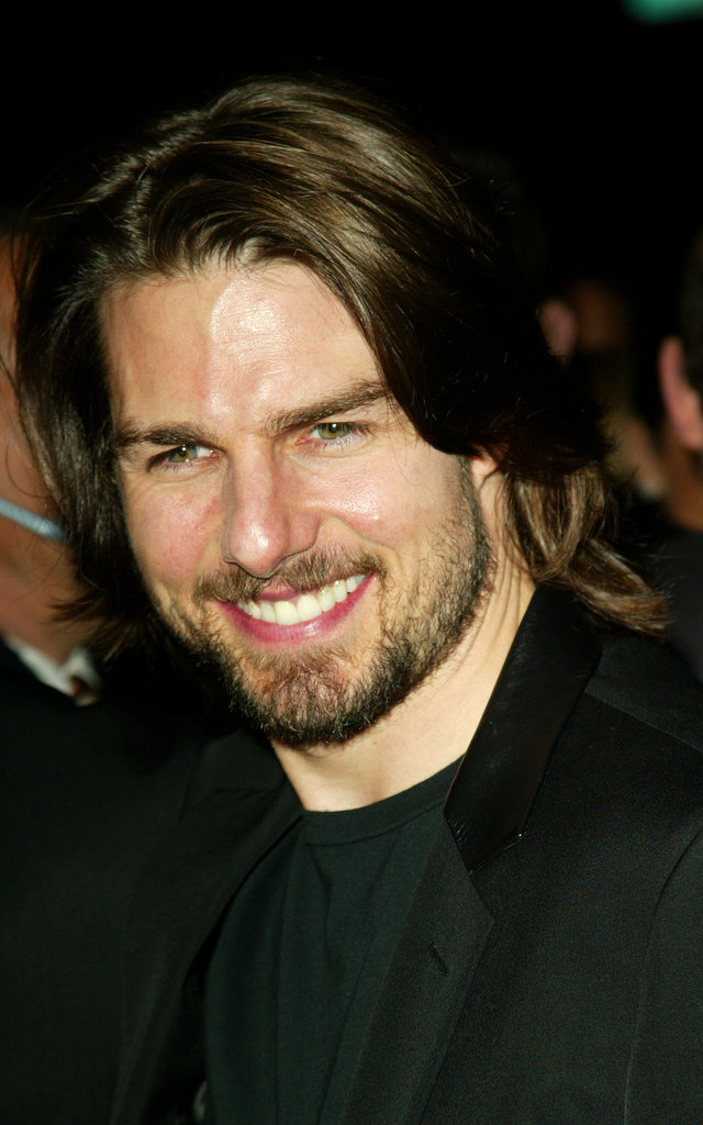 Tom Cruise sported some longer locks and a beard for the premiere of Narc in LA in October 2002.
Tom Cruise sported some longer locks and a beard for the premiere of Narc in LA in October 2002.