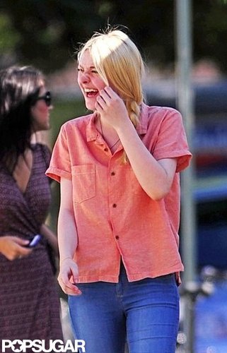 Elizabeth Olsen and Dakota Fanning Report For a Very Good Day at Work Elizabeth Olsen and Dakota Fanning Report For a Very Good Day at Work