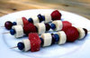 Low Calorie Red, White, and Blue Snack or Dessert