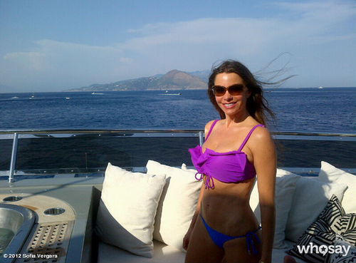 Sofia Vergara showed off her bikini body and an amazing view while vacationing in Capri, Italy, in July 2012.
Source: Who Say user Sofia Vergara
Sofia Vergara showed off her bikini body and an amazing view while vacationing in Capri, Italy, in July 2012.
Source: Who Say user Sofia Vergara