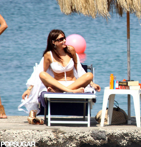 Sofia Vergara lounged by the ocean in Italy during a July 2010 trip.
Sofia Vergara lounged by the ocean in Italy during a July 2010 trip.