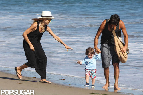 Rachel Zoe held Skyler's hand on the beach in Malibu.
Rachel Zoe held Skyler's hand on the beach in Malibu.