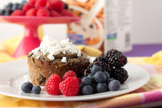 Vanilla Berry Protein Cake 
