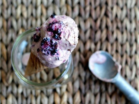 Blackberry Chocolate Greek Frozen Yogurt Blackberry Chocolate Greek Frozen Yogurt