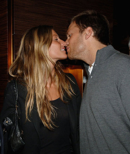 Tom Brady and Gisele Bündchen kept close while in NYC in March 2008.
Tom Brady and Gisele Bündchen kept close while in NYC in March 2008.