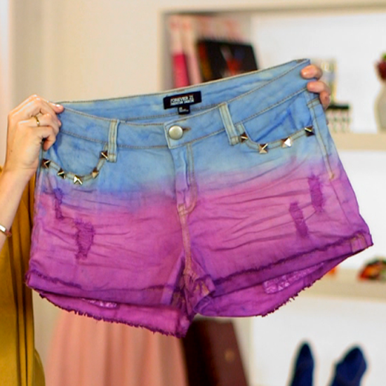 DIY: Make a Pair of Ombre Dip-Dye Shorts