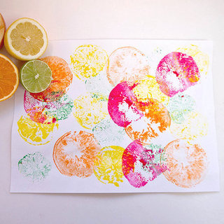 Fruit Print Crafts For Kids