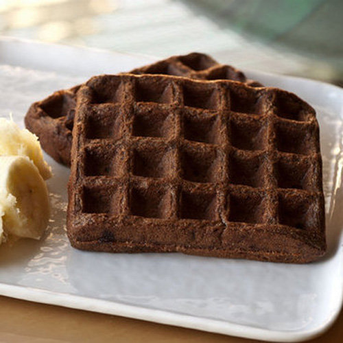 Get your grain on with these whole wheat, vegan waffles. Don't let the recipe scare you; the cocoa powder gives them just the sweetness they need without adding a whole bunch of calories.
Get your grain on with these whole wheat, vegan waffles. Don't let the recipe scare you; the cocoa powder gives them just the sweetness they need without adding a whole bunch of calories.