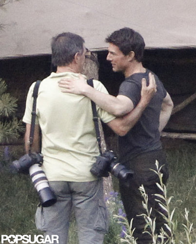 Tom Cruise chatted on the set of Oblivion in June Lake, CA.
Tom Cruise chatted on the set of Oblivion in June Lake, CA.