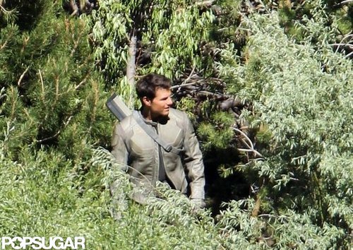 Tom Cruise smiled as he filmed on the Oblivion set in CA.
Tom Cruise smiled as he filmed on the Oblivion set in CA.