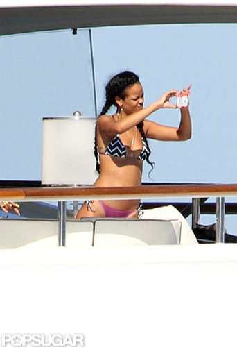 Bikini-Clad Rihanna Lets Loose on a Luxury Cruise Bikini-Clad Rihanna Lets Loose on a Luxury Cruise
